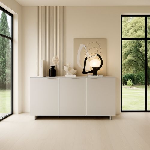 Credenza beige 180x41x90h cm 3 ante - Neto