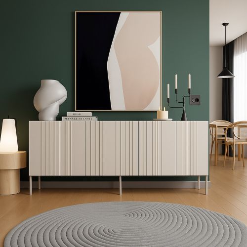 Credenza Gerace, 201x42 h75 cm, Beige