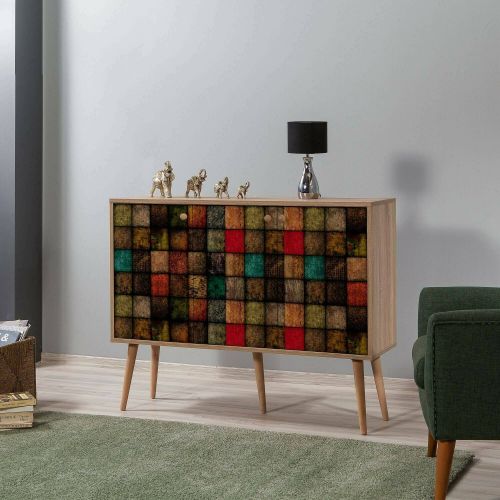 Credenza mosaico 120x36x90h cm 3 ante - Arzumia