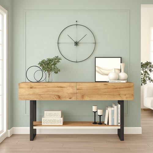 Credenza quercia 138x43x75h cm 2 ante - Allein
