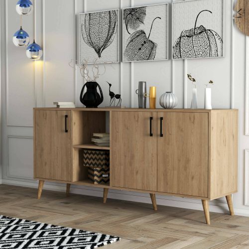 Credenza quercia 180x45x80h cm 3 ante - Vardah