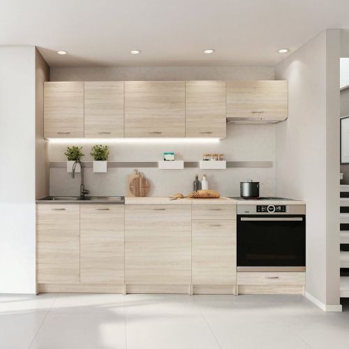 Cucina Marrone Rovere Con cassetto, Elettrodomestici non inclusi, Modulabile - Camerino