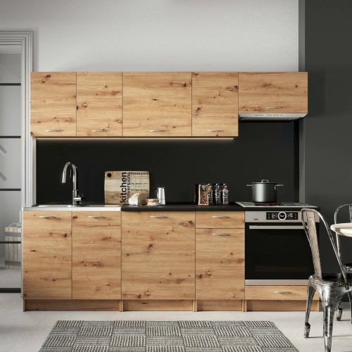 Cucina Marrone Rovere Nodi Con cassetto, Elettrodomestici non inclusi, Modulabile - Camerino
