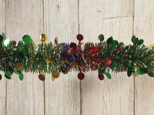 Decorazione da Natale Ferpècle, Addobbo natalizio, Ornamento da natale, Decorazione festiva, Made in Italy, 1000x8 h8 cm, Arcobaleno
