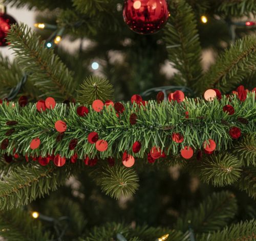 Decorazione da Natale Verde Rosso Colore Struttura Rosso, - Sotto