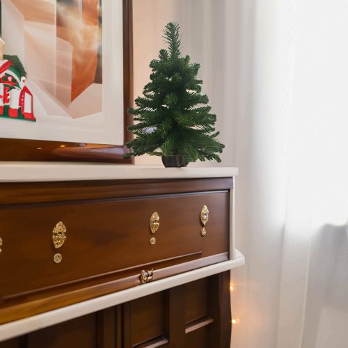 Decorazione da Natale Vizzini, 16x16 h60 cm, Verde e Marrone