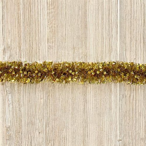 Decorazione da Natale Zinal, Addobbo natalizio, Ornamento da natale, Decorazione festiva, Made in Italy, 1000x8 h8 cm, Oro