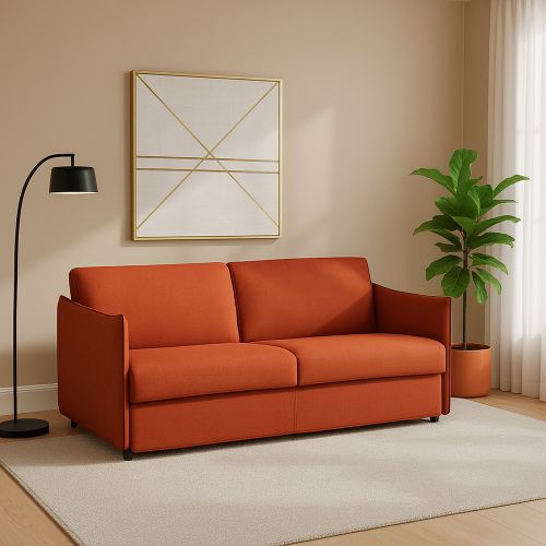 Divano 2 posti arancione 160x95x90h cm - Monleale