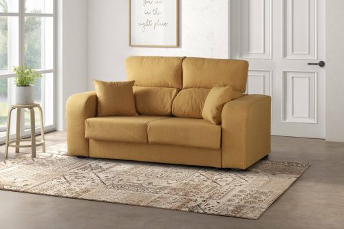 Divano 2 posti ocra 160x80x95h cm - Asazi