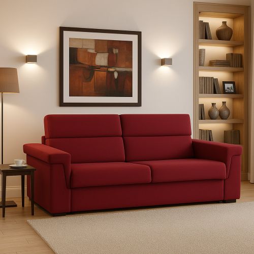 Divano 2 posti rosso 205x95x100h cm - Flaibano
