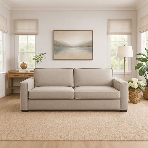 Divano 2 posti tortora 160x95x90h cm - Aglientu
