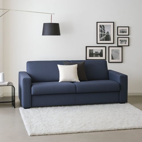 Divano 3 posti blu 220x95x90h cm - Ayta