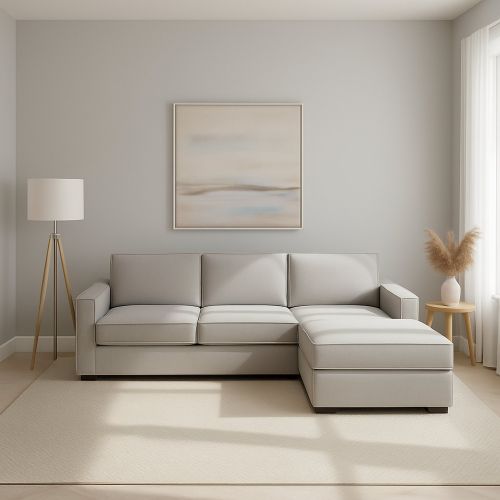 Divano 4 posti grigio 260x95x90h cm - Assobasso