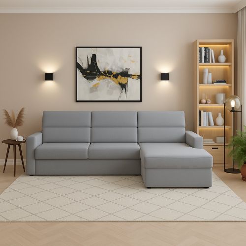 Divano 4 posti grigio 280x160x100h cm - Vigonovo