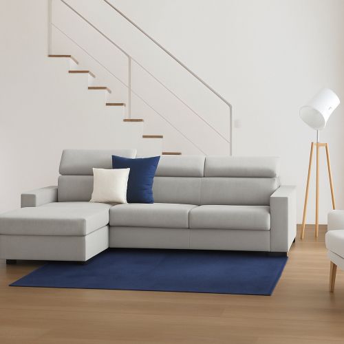 Divano ad angolo grigio 280x95x85h cm - Akela