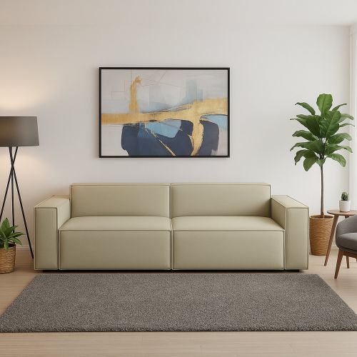 Divano angolare beige 260x95x70h cm - Argo