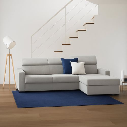 Divano angolare grigio 280x95x85h cm - Ameno