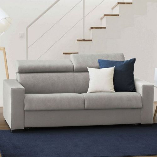 Divano con braccioli grigio 180x95x85h cm - Nukualofa
