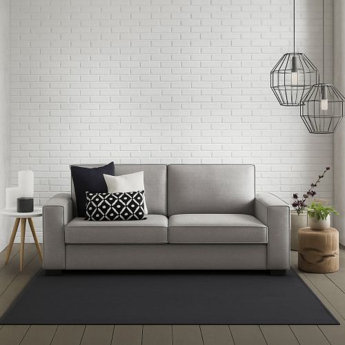Divano con portacuscini grigio 180x95x90h cm - Ayramah