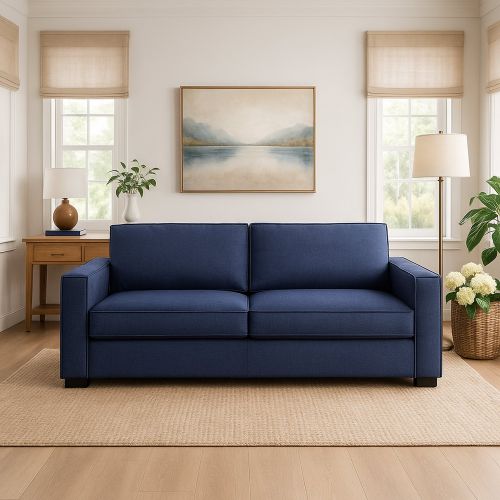 Divano contenitore blu 160x95x90h cm - Aglientu