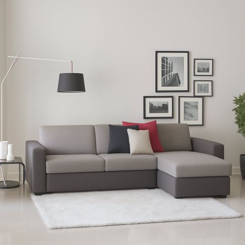 Divano contenitore grigio 260x95x90h cm - Azechiele