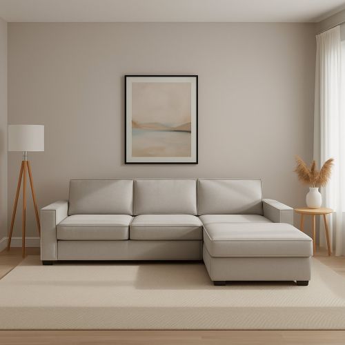 Divano contenitore grigio 280x95x90h cm - Ametrino