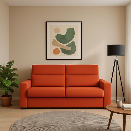 Divano design arancione 180x95x100h cm - Vialfre