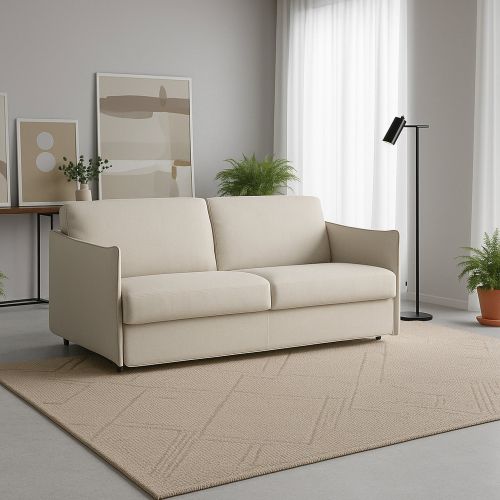 Divano design beige 180x95x90h cm - Varedo