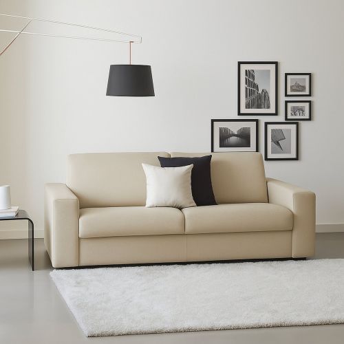 Divano design beige 220x95x90h cm - Ayta