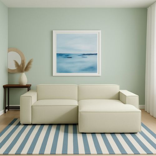Divano design beige 240x170x70h cm - Ameli