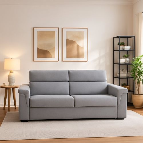 Divano design grigio 185x95x100h cm - Lapio