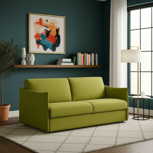 Divano design verde 200x95x90h cm - Severo