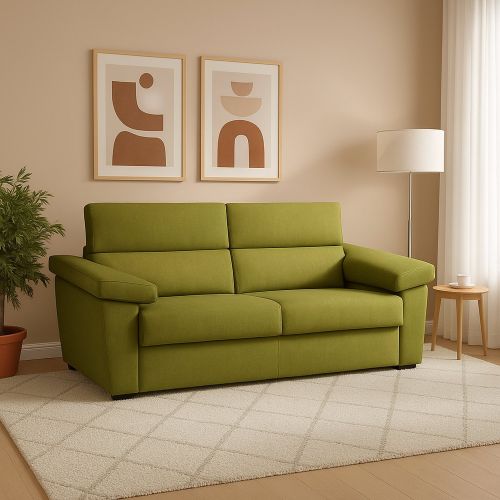 Divano design verde 225x95x100h cm - Giffone