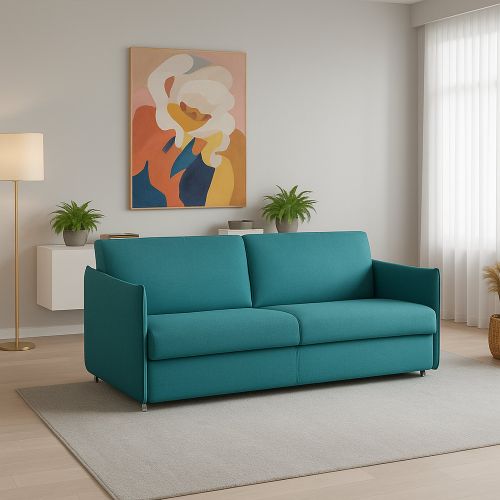Divano elegante azzurro 180x95x90h cm - Varedo