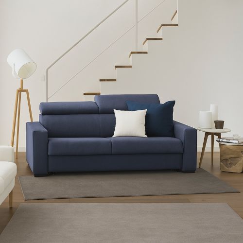 Divano elegante blu 160x95x85h cm - Nukualofa