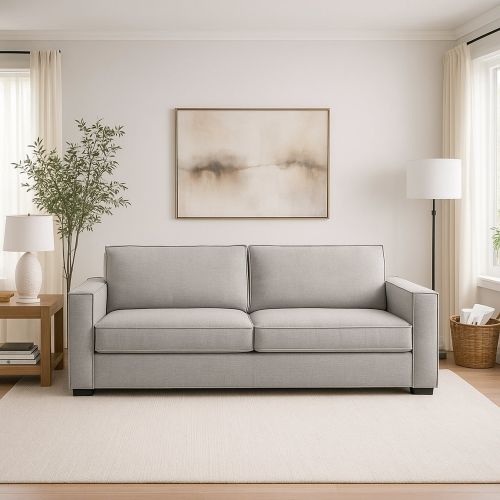 Divano elegante grigio 160x95x90h cm - Aglientu