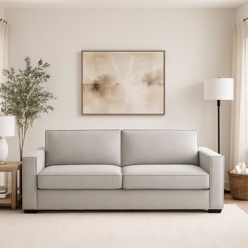 Divano elegante grigio 200x95x90h cm - Eletta