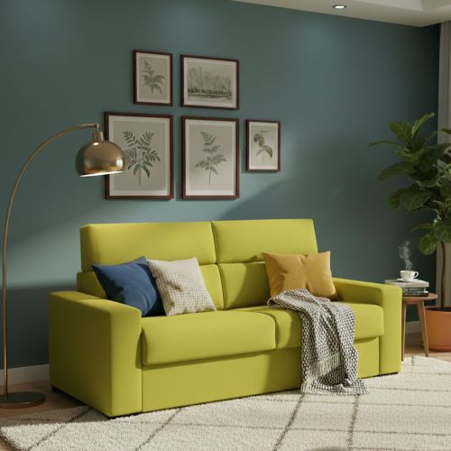 Divano letto 2 piazze verde 220x95cm - Marcon