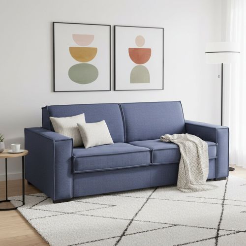 Divano letto 2 posti blu 200x95cm - Amapola