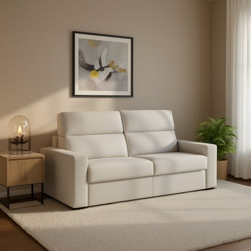 Divano letto 2 posti Ecate, 200x95 h100 cm, Grigio