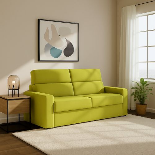 Divano letto 2 posti Ecate, 200x95 h100 cm, Verde