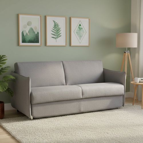 Divano letto 2 posti Trissino, 180x95 h90 cm, Grigio