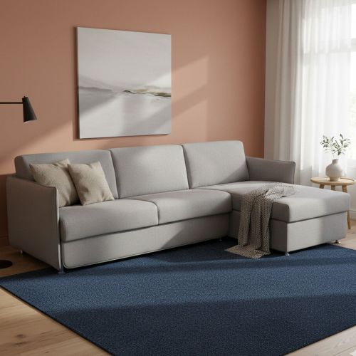 Divano letto 4 posti grigio 260x160cm - Sumirago