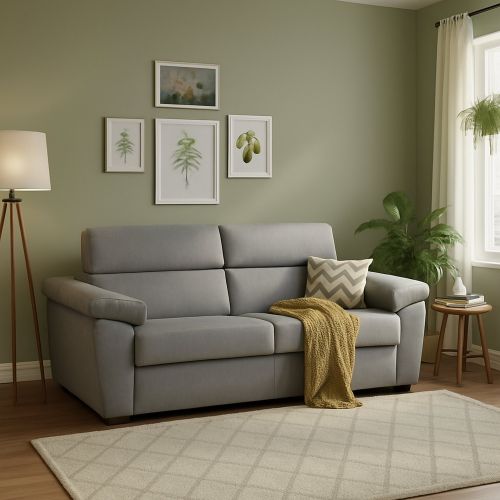 Divano letto classico grigio 185x95cm - Seui
