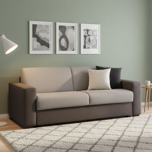 Divano letto compatto grigio e antracite 180x95cm - Asimi