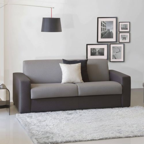 Divano letto compatto grigio e antracite 200x95cm - Zinnia