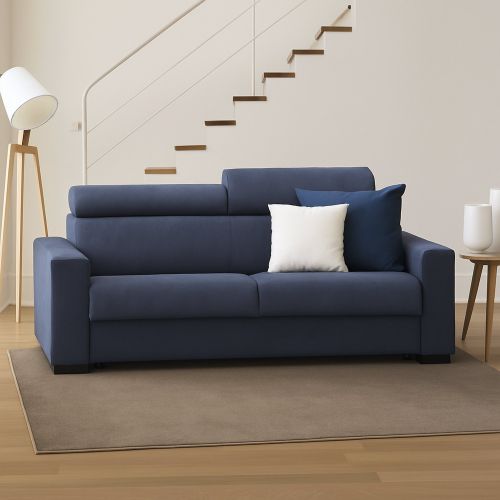 Divano letto contenitore blu 200x95cm - Algo