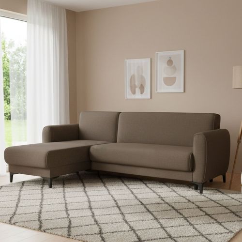 Divano letto design marrone 230x153cm - Aber