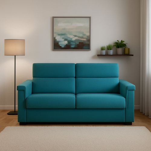 Divano letto elegante azzurro 185x95cm - Rigolato
