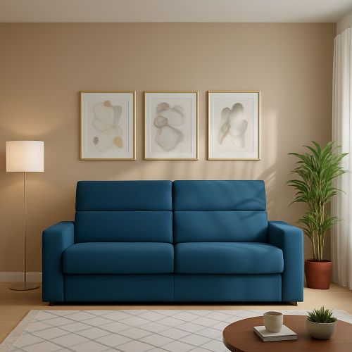 Divano letto elegante blu 180x95cm - None